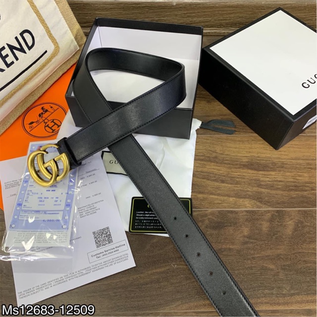 Thắt lưng da nam mặt GC full box