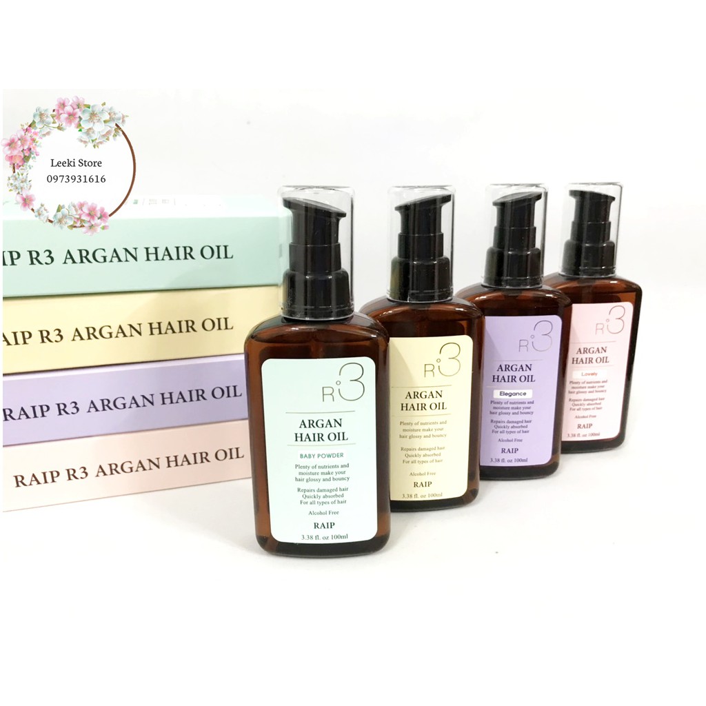 Tinh Dầu Argan Dưỡng Tóc R3 Hair oil RAIP 100ml