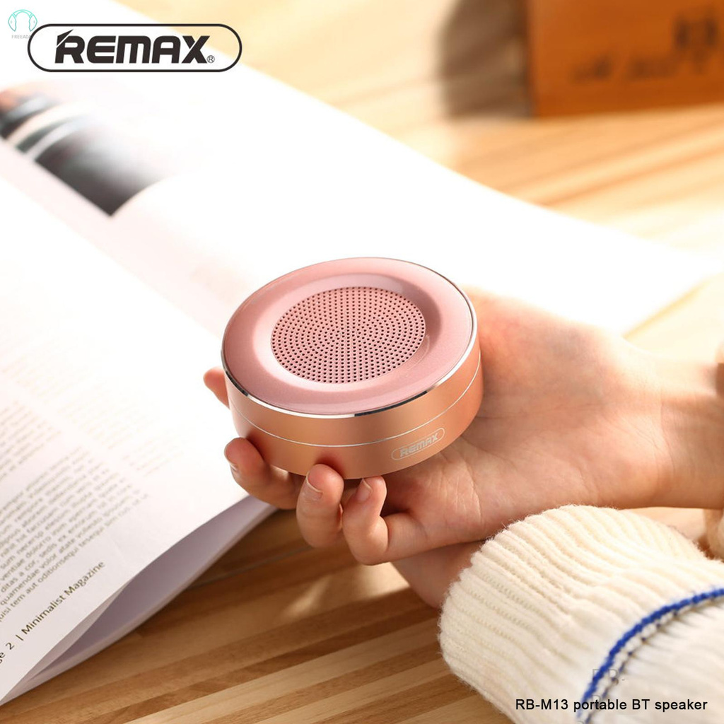 Remax RB-M13 Portable BT Speaker Mini Wireless Speaker with TF Card HD Microphone for Home Outdoor Travel Silver