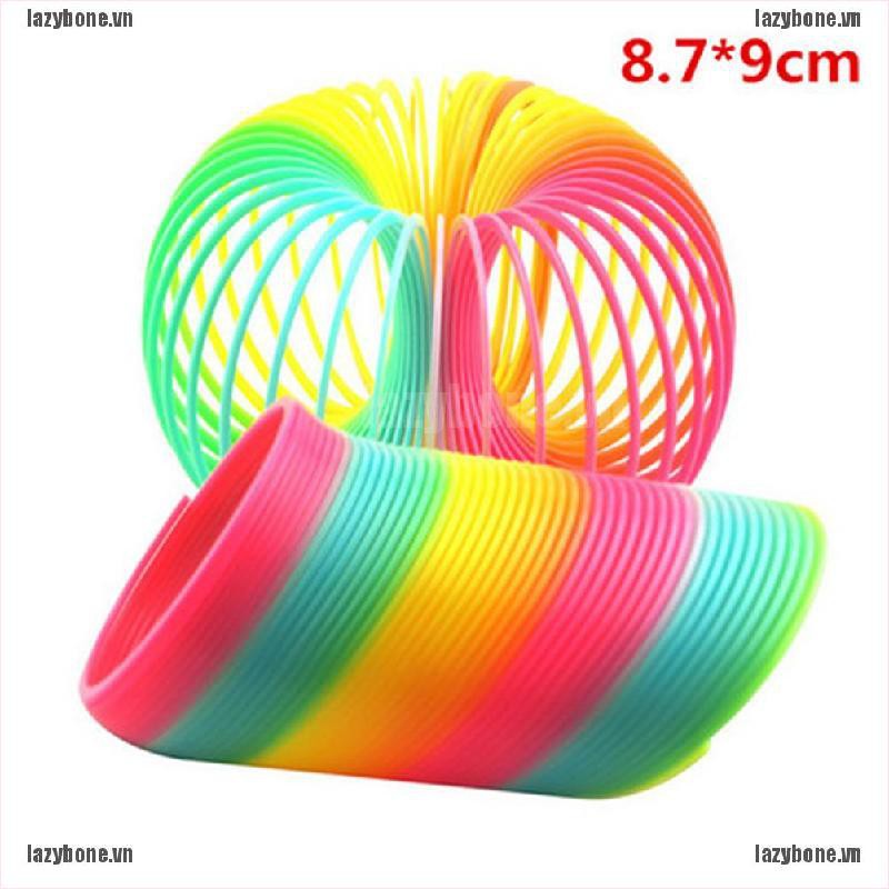 Đồ chơi lò xo ma thuật màu cầu vồng 8.7*9cm