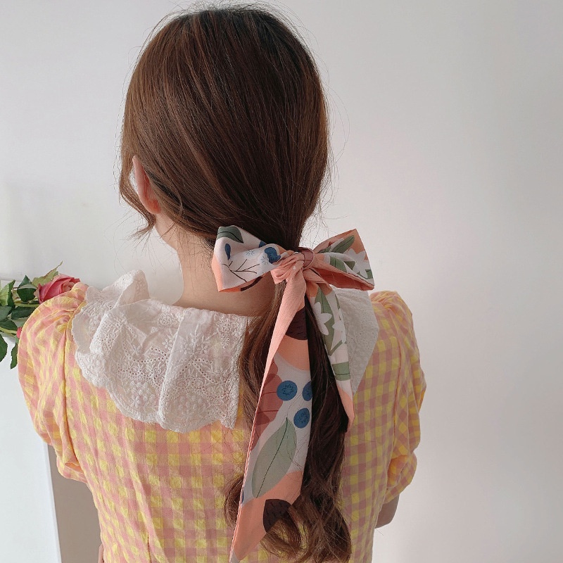 Dây vải Khăn lụa Turban cột tóc buộc tóc thời trang Hàn Quốc dành cho nữ