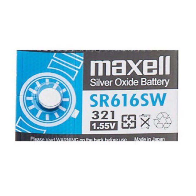 Pin đồng hồ SR616SW SR616 321 Maxell Chính Hãng Nhật