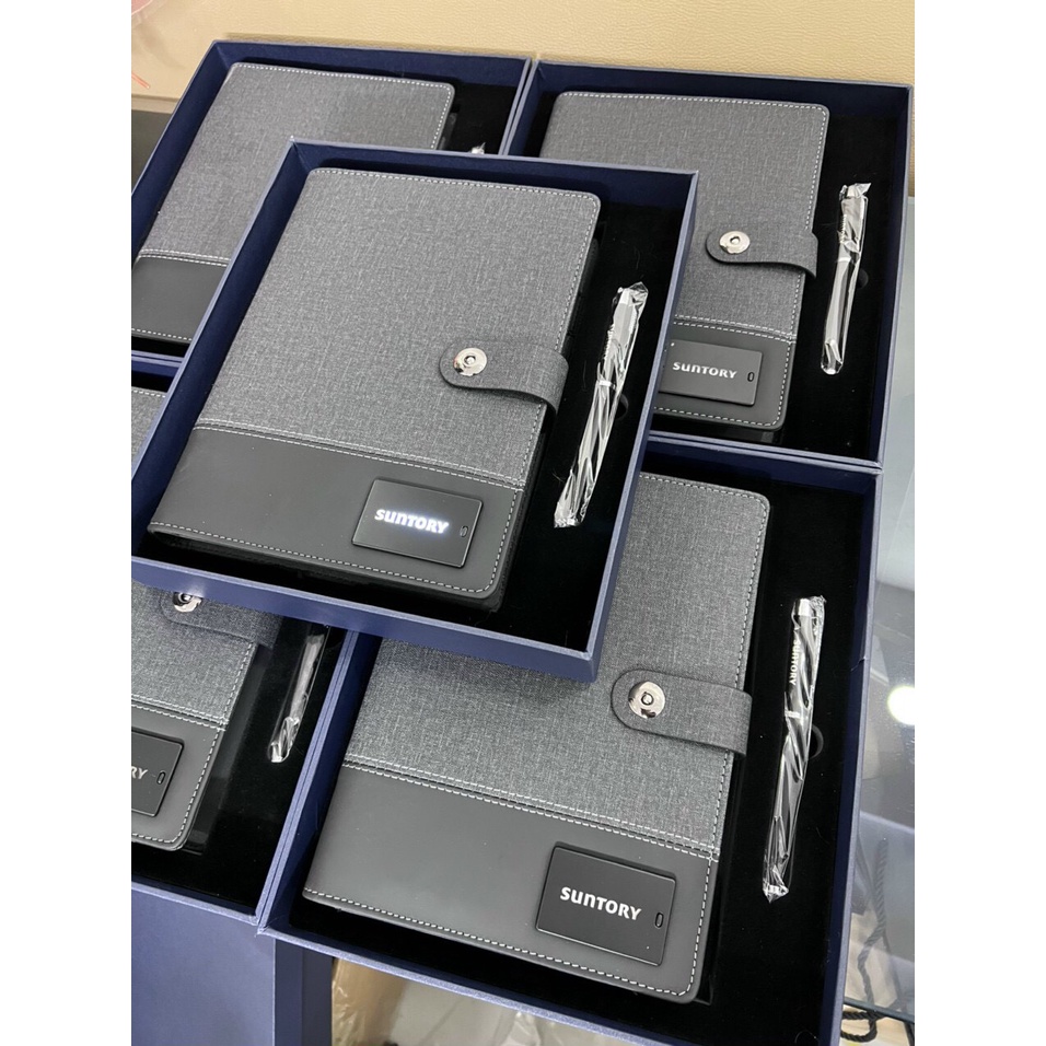 Sổ sạc đa năng không dây - Quà tặng đẳng cấp-Nhân khắc in miễn phí với đơn hàng thanh toán trước