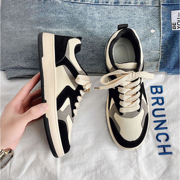 Giày thể thao sneaker nam D107, phong cách trẻ trung năng động, đế cao su non đi cực êm