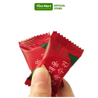 Gói 20 khăn giấy nén du lịch Hàn Quốc dạng viên kẹo dùng 1 lần tiện lợi TÔM MART
