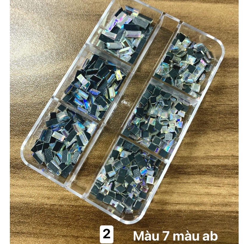 Khay đá vuông mix size 02 ( màu AB )