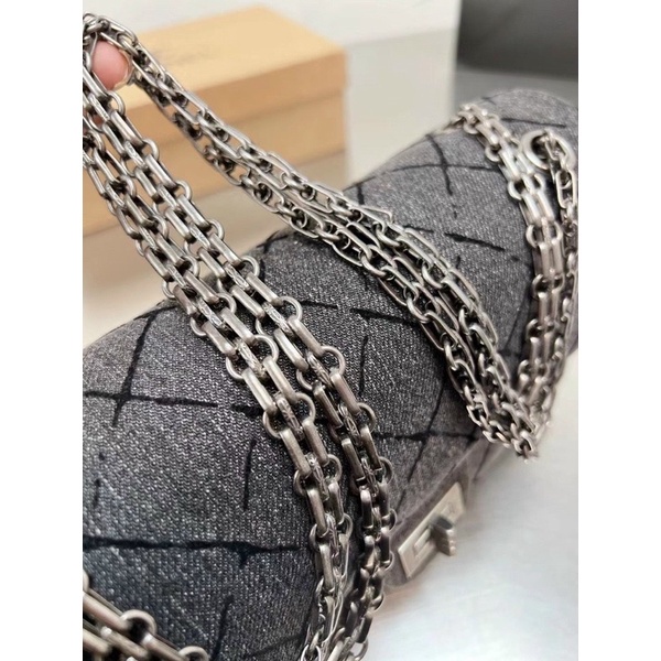 ✅Túi CC CLASSIC DENIM - size 25cm - Bản SUP [Fullbox]