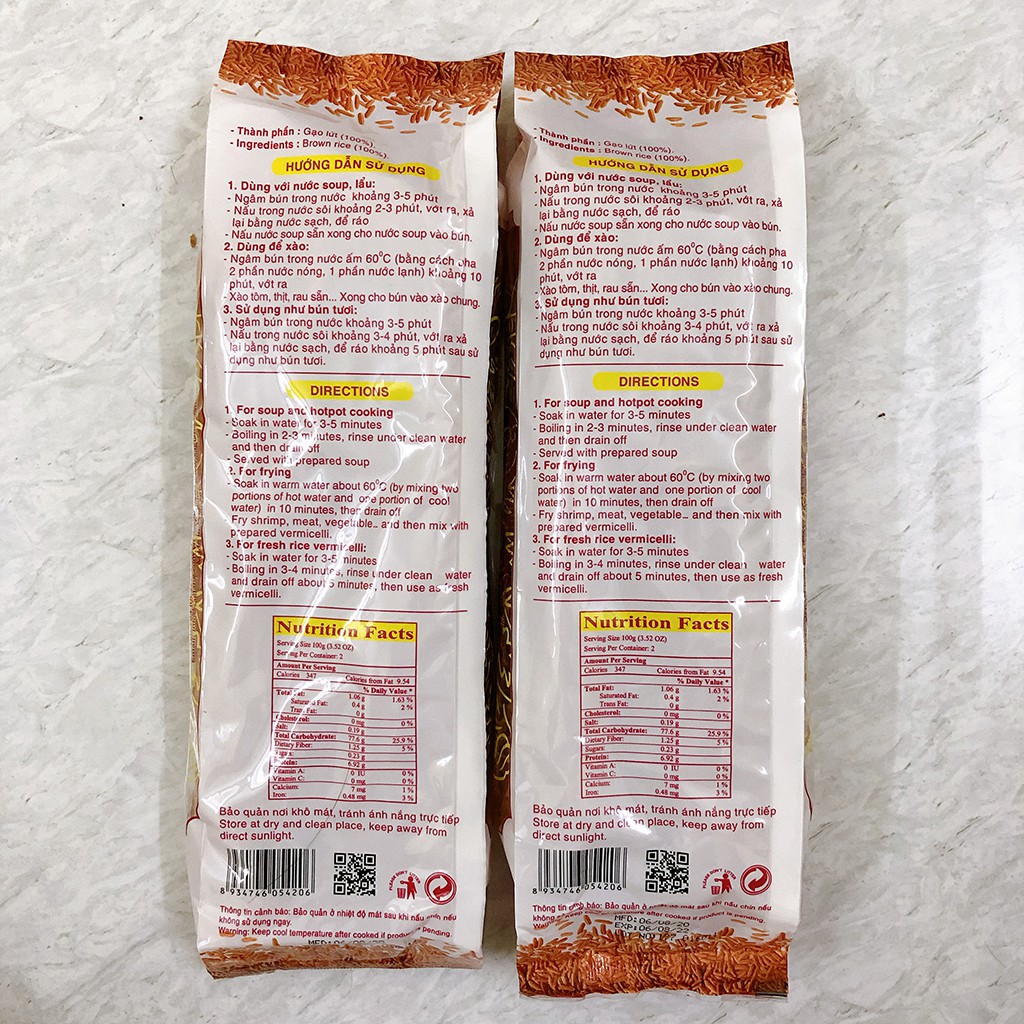 Bún gạo lứt Sa Giang (200g), bún gạo lức thực dưỡng, Eatclean | BigBuy360 - bigbuy360.vn