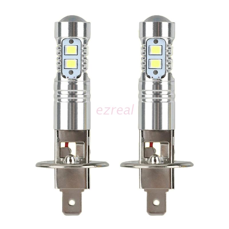 Set 2 đèn pha led H1 6000k 100w ánh sáng trắng siêu sáng dành cho ô tô
