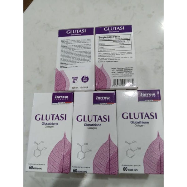 《Date 2024》Glutasy glutathione collagen hộp 60v