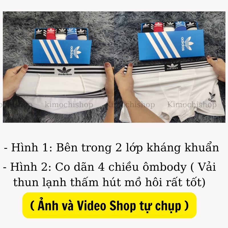 Quần lót nam thun lạnh cao cấp kiểu dáng boxer đẹp quần sịp nam đùi mềm mại co dãn thoải mái DAS01
