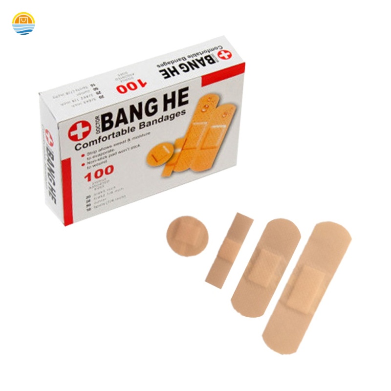Set 100 miếng dán vết thương 4 kiểu khác nhau chống nước JP2