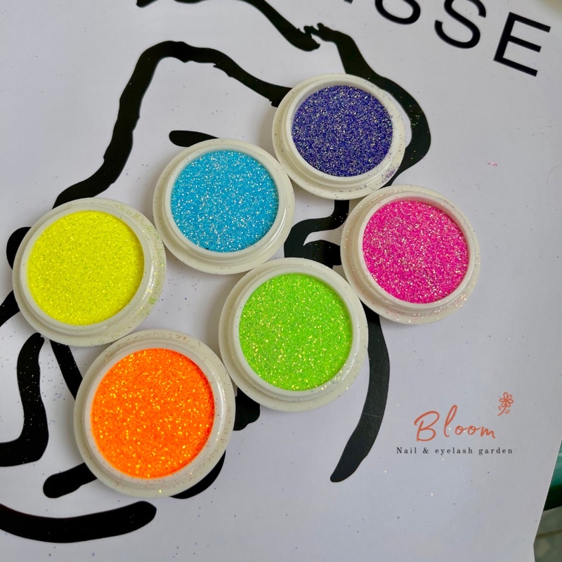 Sét nhũ rắc 6 màu - dụng cụ nail BLOOM