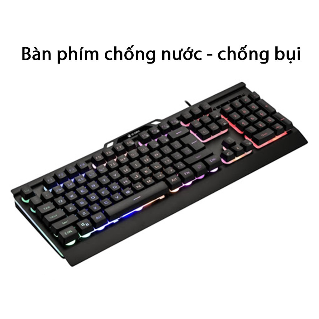 Bàn Phím Gaming Chống nước Giả cơ Đèn Led 104 phím Có Dây Bảo hành 24 tháng