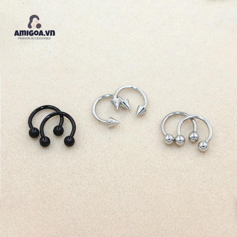 Khuyên Xỏ Cơ Thể Bằng Thép Không Gỉ Cá Tính