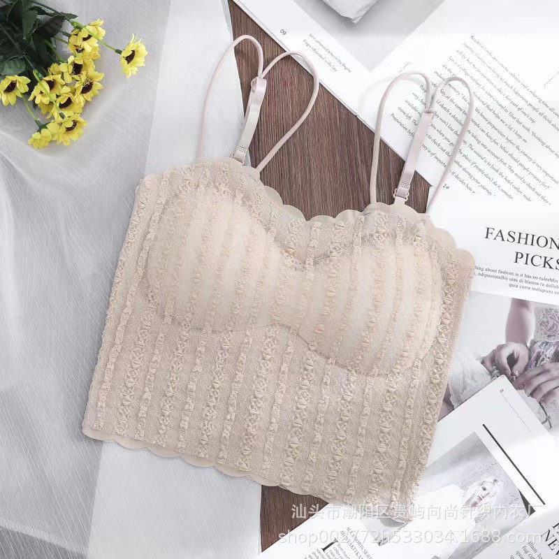 Áo bra Nữ đẹp ren tôn vòng một sexy quyến rũ thiết kế 2 dây thoáng mát mẫu BRA14