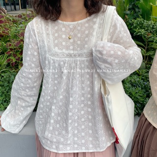 Áo babydoll thô đục lỗ