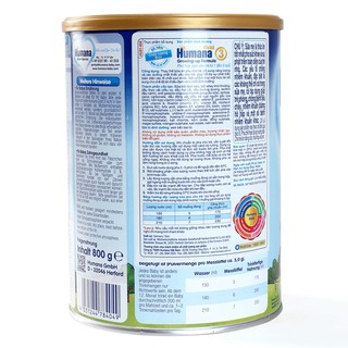 Sữa Humana Gold số 2 800g