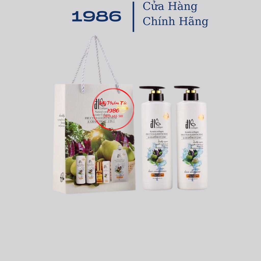 CẶP DẦU GỘI XẢ BƯỞI BỒ KẾT 850ML/GIẢM RỤNG TÓC,PHỤC HỒI TÓC HƯ TỔN/HÀNG CHÍNH HÃNG
