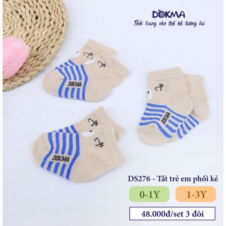 Set 3 tất Dokma cho bé 0-3Y