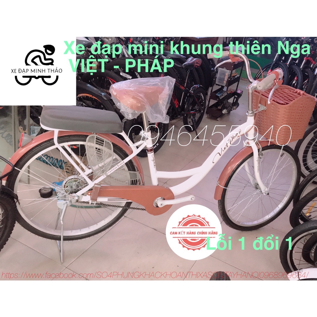 Xe đạp mini 24/26inch VIỆT - PHÁP , khung thiên nga,phù hợp cho tuổi từ 10 tuổi trở lên