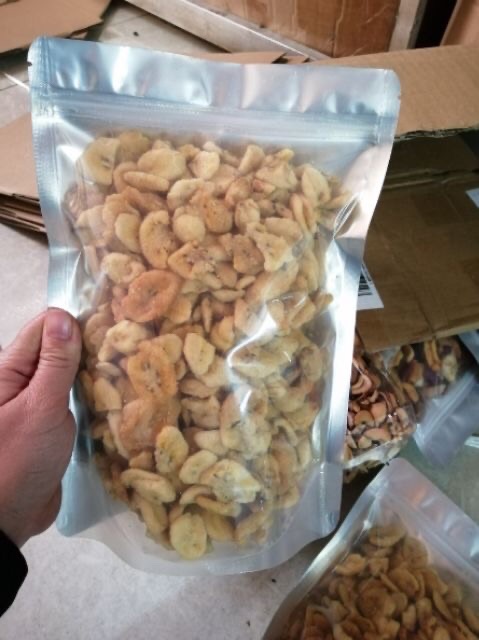 1Kg chuối sấy giòn vỡ đôi giòn ngon không chât