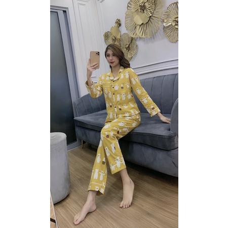 Bộ đồ mặc nhà thu đông SSecret chất liệu cotton cà bông mềm mại thấm hút mồ hôi | BigBuy360 - bigbuy360.vn