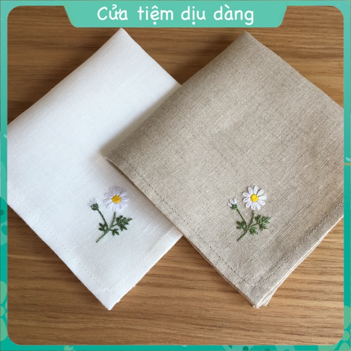 Bộ nguyên liệu tự làm khăn thêu cho người mới bắt đầu - phong cách Nhật Bản