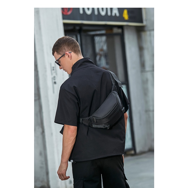 Túi đeo hông thể thao cỡ lớn chống thấm nước phong cách Nhật Bản thời trang cho nam | BigBuy360 - bigbuy360.vn