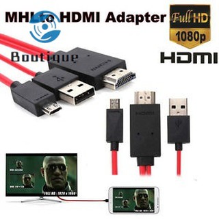 Dây cáp chuyển đổi từ MHL Micro USB sang HDMI 1080P HD TV dài 1.8 mét dành cho Samsung Galaxy
