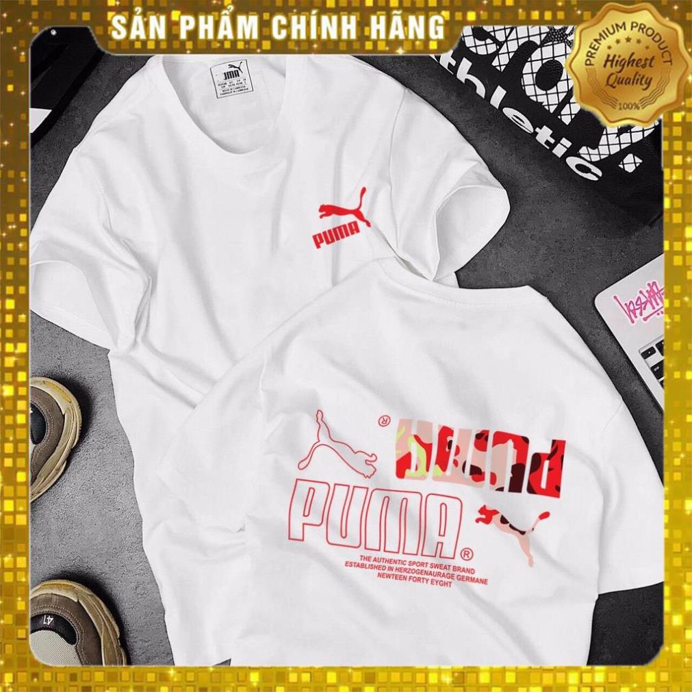 ÁO PHÔNG NAM NỮ FROM RỘNG PUMA IN DECAL CAO CẤP CHẤT COTTON