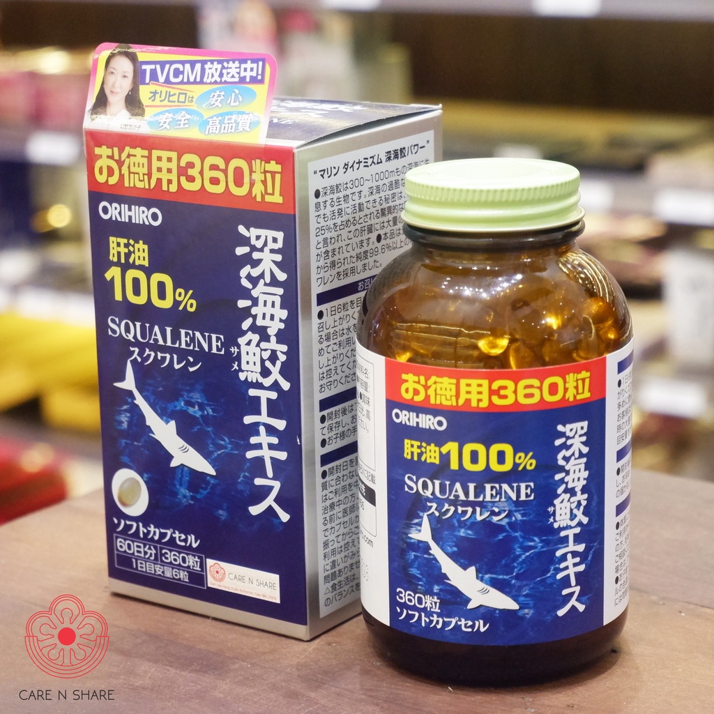 Viên Uống Sụn Vi Cá Mập Orihiro Squalene 360 Viên Nhật Bản