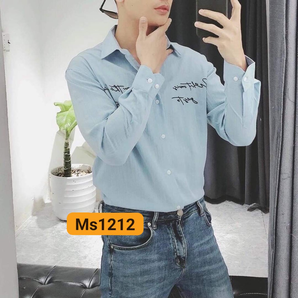 Áo Sơ Mi Nam Vải Đủi ,sơ mi nam vải đủi mềm siêu mát | BigBuy360 - bigbuy360.vn