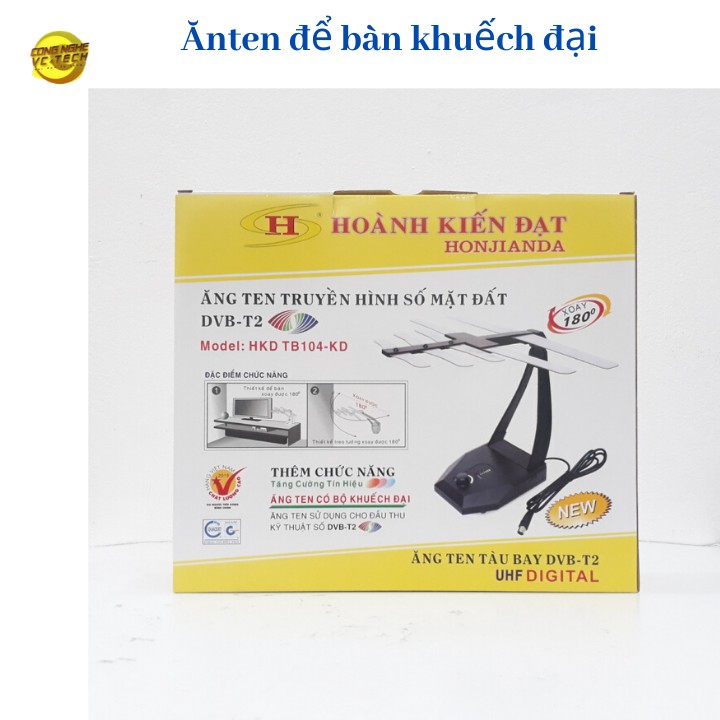 Anten Trong Nhà Cho Smart Tivi-Anten tàu bay DVB T2 model TB105 KD 2 mét