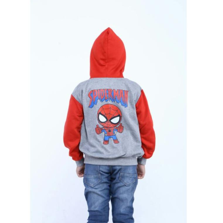 Áo Khoác Hoodie Người Nhện Cho Bé Trai Từ 2-10 Tuổi