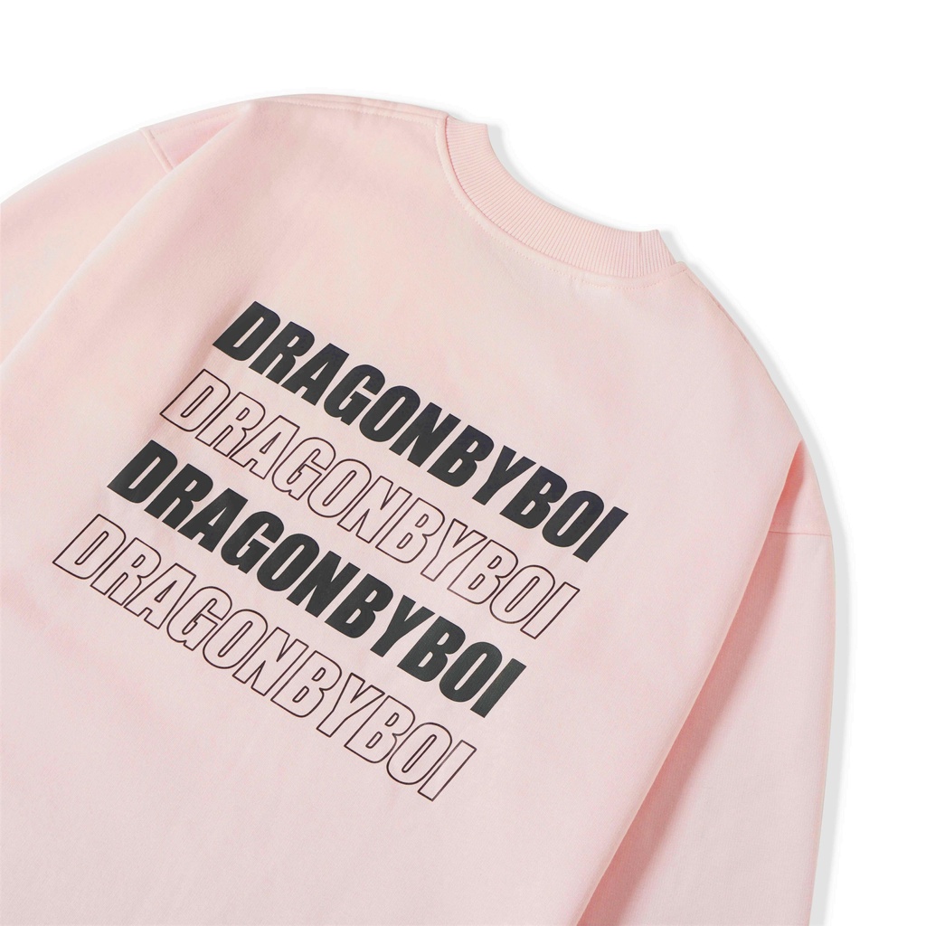 Áo tay dài Local Brand - Nỉ Sweater Phản Quang Hồng Dragonbyboi nỉ cao cấp