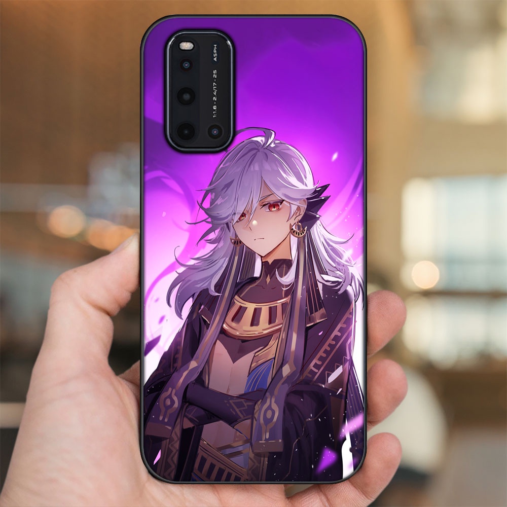 Ốp lưng Vivo V19 viền đen in hình Cyno Genshin Impact