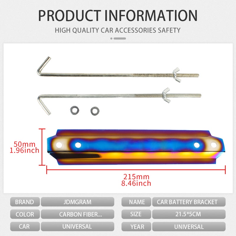 Giá Đỡ Pin Bằng Hợp Kim Nhôm Thông Dụng Cho Xe Hơi Ắc quy ô tô Buộc xuống bằng hợp kim nhôm Bảo vệ an ninh Bộ phận thay thế Trang trí Phụ kiện nội thất ô tô
