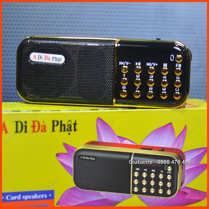Máy Niệm Kinh Radio Fm Loa Thẻ Nhớ A Di Đà Phật -  A100 Kèm Thẻ Nhớ - 5222