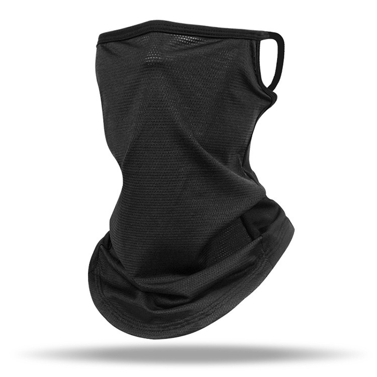 Ice Silk ice cool mesh sunscreen mask ear-hanging collar scarf summer face protection cycling sports fishing breathable face towel