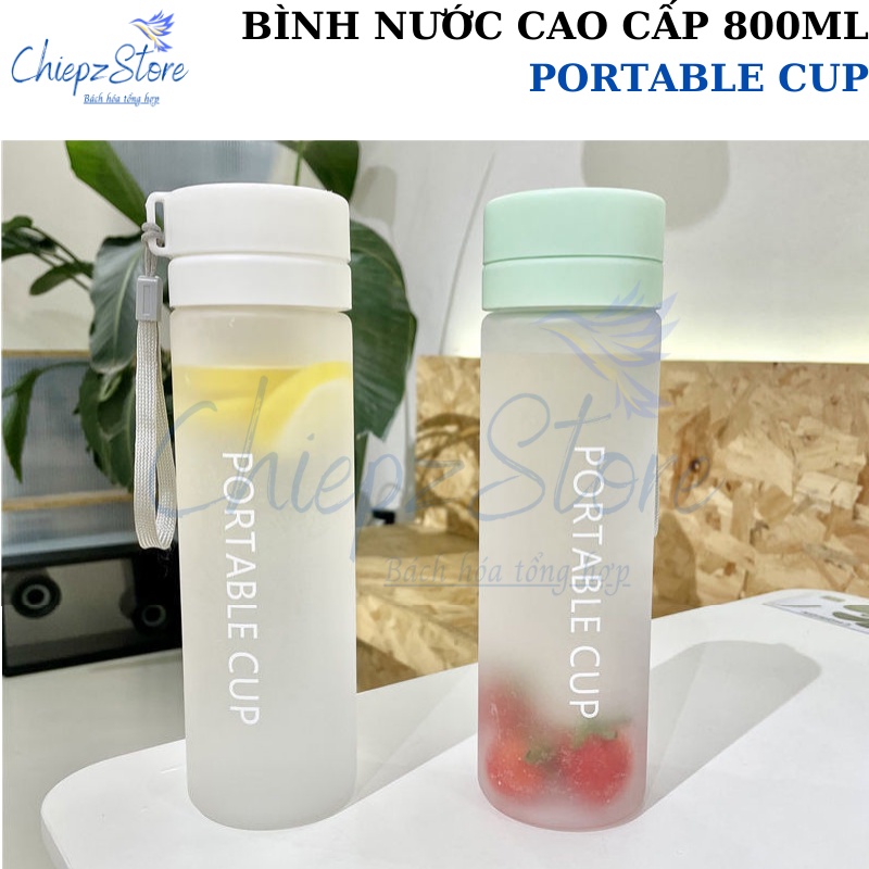 Bình nước Portable Cup - Bình đựng nước cao cấp 800ml - BPA free