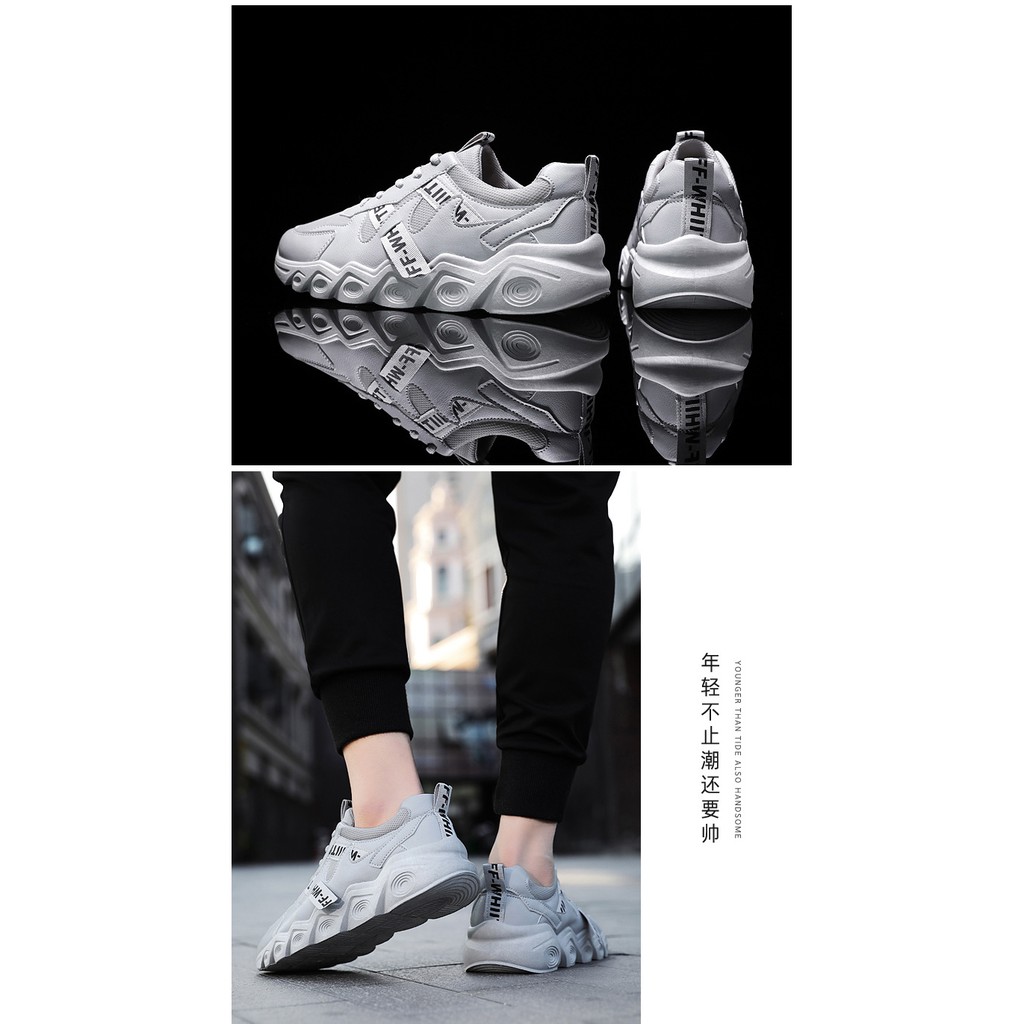 GiàyThể thao  Nam Giày Sneaker Dáng Đẹp Đế Đúc giữ nhiệt thoáng khí êm mềm hot trend hd63 video ảnh thật