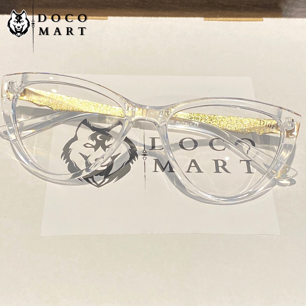 Mắt kính thời trang nữ DOCO gọng kính giả cận mắt mèo gọng nhựa pha kim loại hot trend | BigBuy360 - bigbuy360.vn
