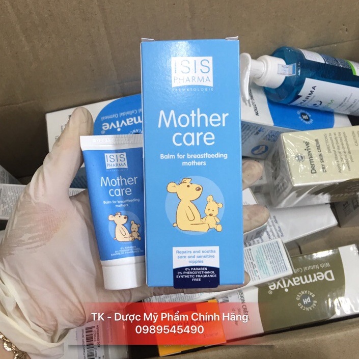 Isis Pharma Mothercare - Kem Dưỡng Ẩm Môi, Nứt Núm Vú - Bot 15ml