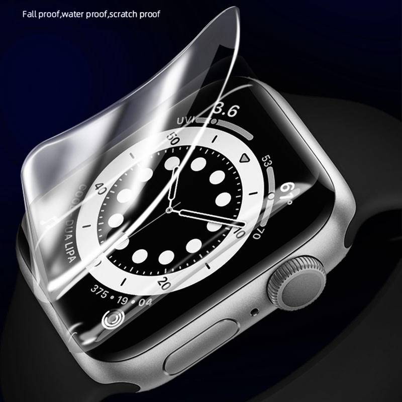 Toàn Bộ Miếng Dán Bảo Vệ Màn Hình HD Mềm Cho iWatch 8 7 SE 2022 45mm 41mm 40mm 44mm