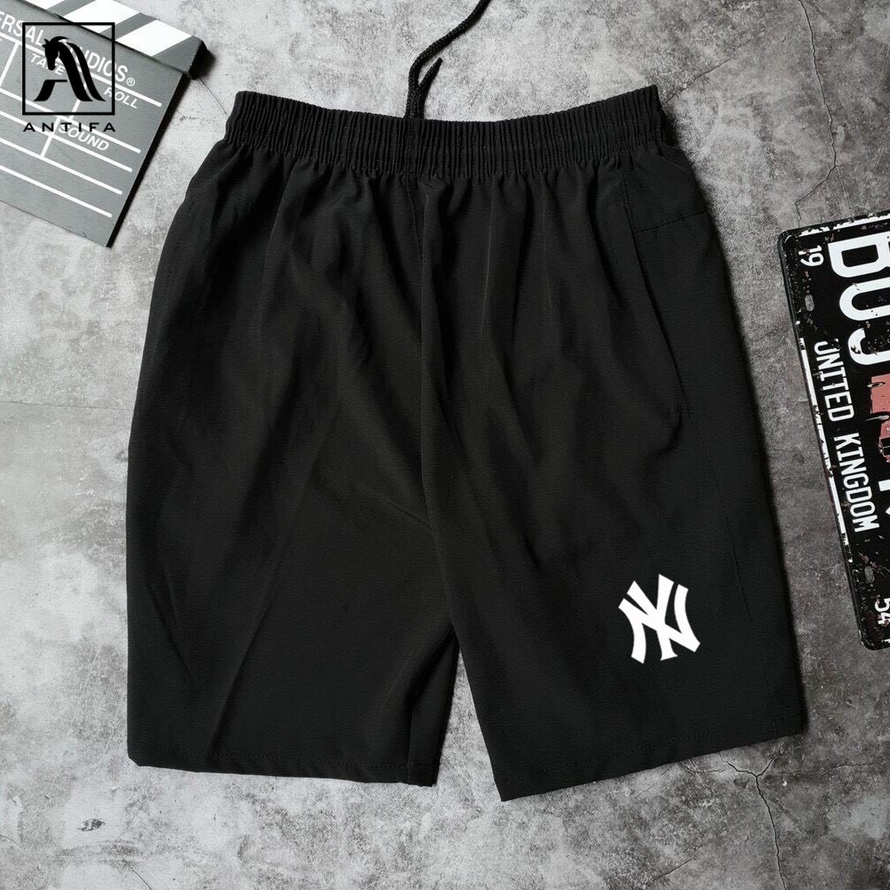 Quần short nam vải dù có logo N.Y - Quần đùi vải gió co giãn mềm mịn, siêu nhẹ , dáng thể thao