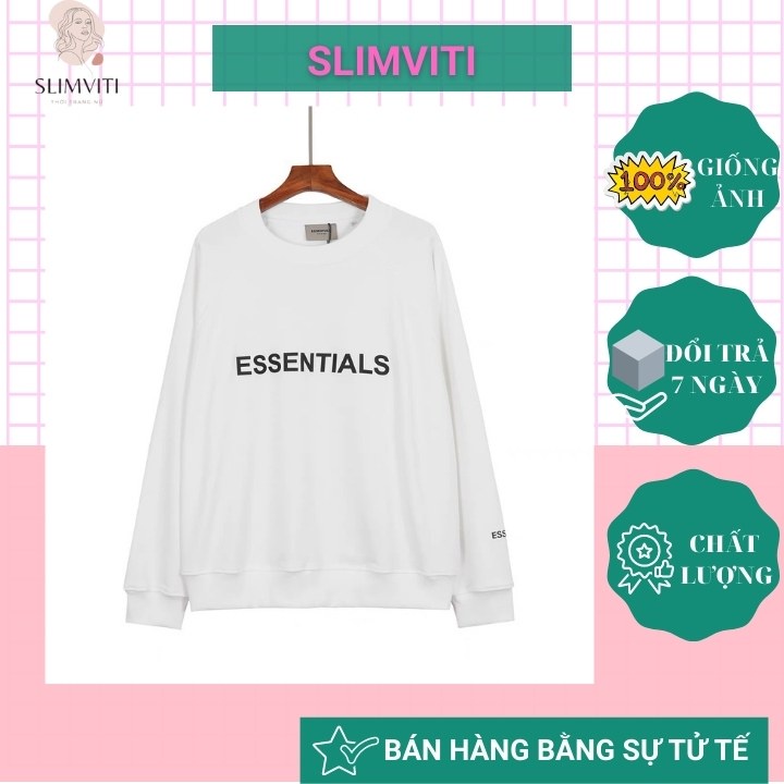 Áo sweater nữ ESSENTIALS 2hand form rộng hàn quốc SLIMVITI V70