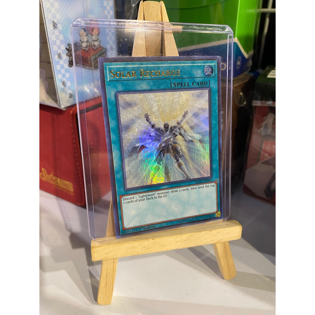 Lá bài thẻ bài Yugioh Solar Recharge - ultra Rare - Tặng bọc bài nhựa bảo quản