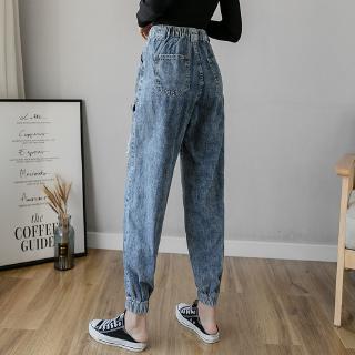 quần jeans nữ lưng cao ống đứng