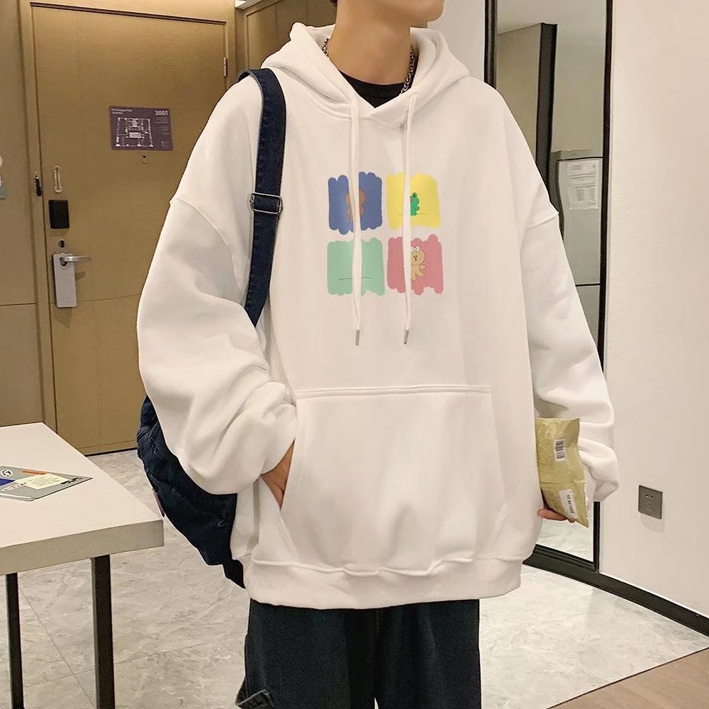 Áo hoodie thời trang Hàn Quốc dành cho nam và nữ size M-5XL với 7 màu tùy chọ
